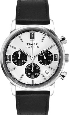 TIMEX TWEG26703 TIMEX MARLIN Silver-Tone Round Dial Analog Watch  - For Men