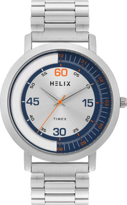 Helix TW063HG01T Helix By Timex Silver Round Dial Analog Watch  - For Men