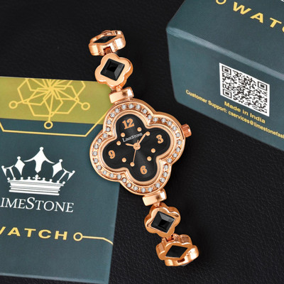 LIMESTONE Modern Muse Rose Gold Designer Collection Quartz Analog Watch  - For Women