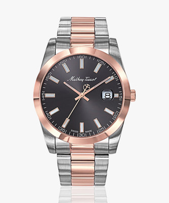 Mathey-Tissot H450RN Swiss Made Quartz Black Dial Analog Watch  - For Men