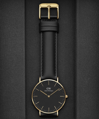 DANIEL WELLINGTON Classic 36 Sheffield G Black Classic Sheffield Black color Round - 36 mm diameter Analog Watch  - For Girls