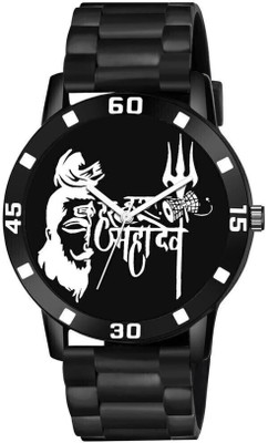MAHAVIRA COLLECTION Classic black analog wristwatch for men's fashion Analog Watch  - For Men