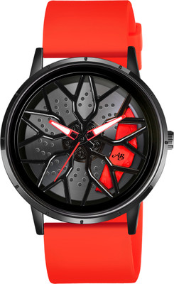 AB Collection Thar Thar wheel watch | Spinning watch | Rotating watch | Gyro watch | Red watch Analog Watch  - For Men