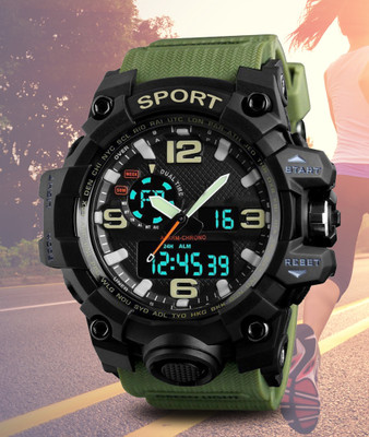 Diaggro 1155 1155 Sports Timepiece – Men’s Green Edition Analog-Digital Watch  - For Men