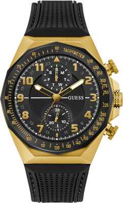 GUESS GW0902G1 GUESS D1 Black Round Dial Analog Watch  - For Men