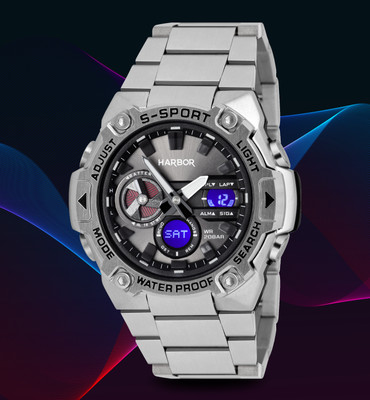 Harbor 9125 Steel New Premium Watch for Men with a Stainless Steel Finish Analog-Digital Watch  - For Men