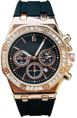 RS TRADER CO LUXURY FASHION PREMIUM DESIGN DATE DIAL SILLICON BLACK STRAP TRANDY WATCH LUXURY FASHION PREMIUM DESIGN DATE DIAL SILLICON BLACK STRAP TRANDY WATCH Analog Watch - For Men & Women RS TRADER CO LUXURY FASHION PREMIUM DESIGN DATE DIAL SILLICON BLACK STRAP TRANDY WATCH LUXURY FASHION PREMIUM DESIGN DATE DIAL SILLICON BLACK STRAP TRANDY WATCH Analog Watch - For Men & Women