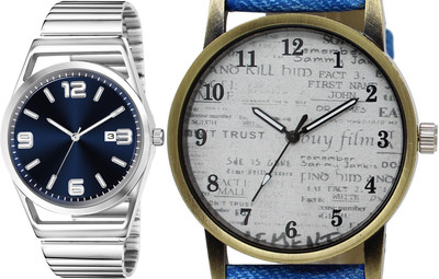 TVILLA Blue Dial Date Function TV-LR154 Analog Watch  - For Men