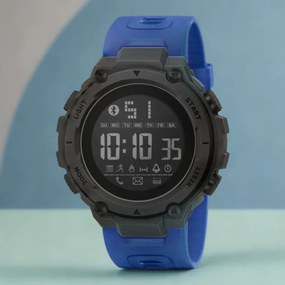 luxurit Blue Waterproof Sports Watch for Men Boys with Backlight Alarm Snooze Stopwatch Digital Watch - For Men