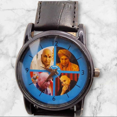 RLS Guruji Hand Watch Black Dial & Brown Strap For Men Guruji watch Digital Watch  - For Men