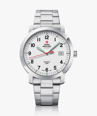 Swiss Military by Chrono SM34083.08 Swiss Made White Dial Analog Watch  - For Men