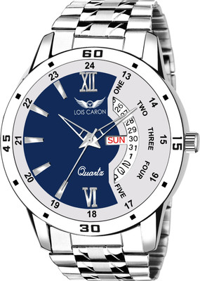 LOIS CARON LCS-8246 Trending Day & Date Functioning Analog Watch  - For Boys