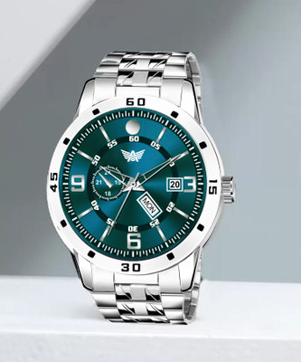 ABREXO Abx3258 Classy Silver Watch Trending Day & Date Functioning Dial Watch For Boys Analog Watch  - For Men