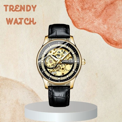 Diollo DIOSIX-GOLD Trendy Diollo skeleton Gold tone premium watch Analog Watch  - For Men
