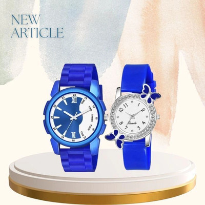MAHAVIRA COLLECTION Couple Combo Exclusive Valentine Gift Trendy Look Cute Couple Watch Men & Women Analog Watch  - For Couple