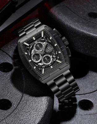 NAVIFORCE NF8066 Black chronograph dial with stainless steel strap waterproof Analog Watch  - For Men