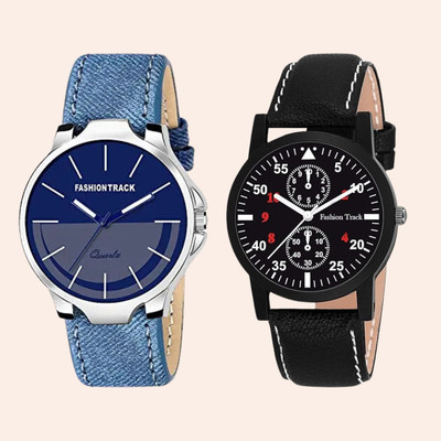 FASHION TRACK New Designers (Pack of-02) Casual Stylish Analog Wrist Watches For Boy Digital Functioning Sports Casual & Formal Analog Watch Analog Watch  - For Boys