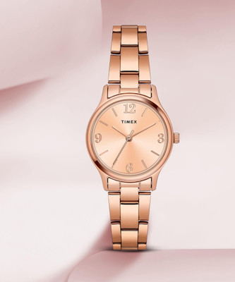 TIMEX Rose Gold Dial Analog Watch  - For Women