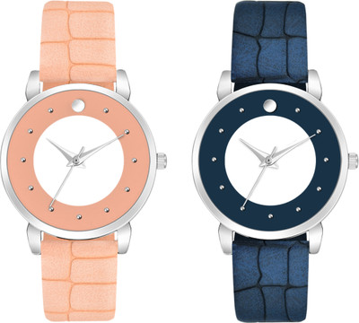 Fentex Best quality combo analog watch with leather strap & trending design Best quality combo analog watch with leather strap & trending design Analog Watch  - For Girls