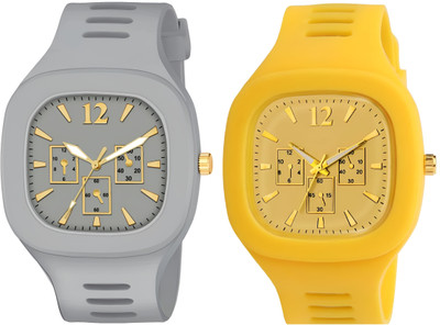 HALA Miller Men Watch Gold Dial Wrist Sport Ultra Watch with Pack of 2 Analog Watch  - For Men