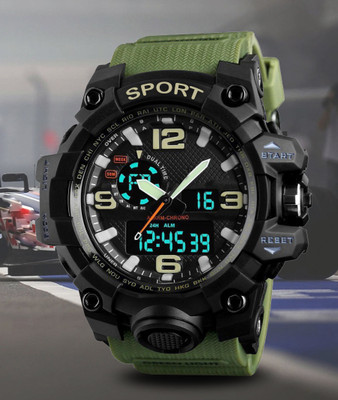 Diaggro 1155 1155 Men’s Sports Watch – Green Edition Analog-Digital Watch  - For Men