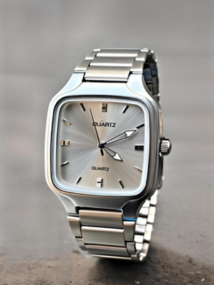 GATRADES MA201 PREMIUM LOOKING LUXURY SILVER DIAL STAINLESS STEEL CHAIN QUARTZ WATCH FOR MEN Analog Watch  - For Men