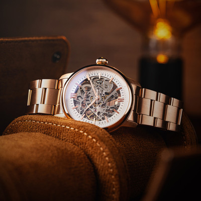 Earnshaw Cornwall Skeleton Analog Watch  - For Men