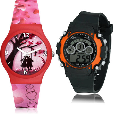DMAGNATON CM708-B4 Analog-Digital Watch  - For Girls