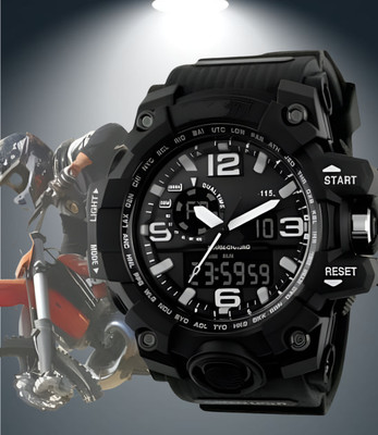 Felizer 1155 Black Army Shock 1155 Black Analog-Digital Watch  - For Men