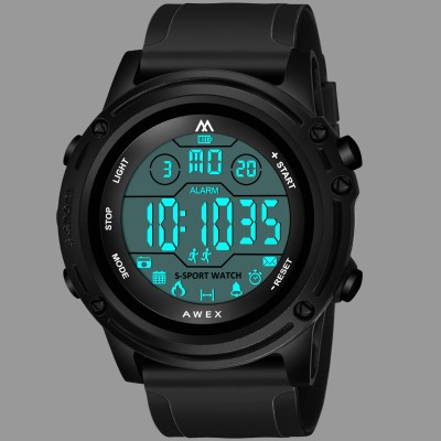 iCome 9096 BlacK Scratch Resistant & Shock Proof Black Sports Stylish Water Resistance Digital Watch  - For Men