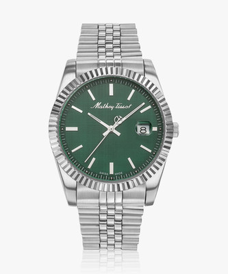 Mathey-Tissot H810AV Swiss Made Quartz Quartz Green Dial Analog Watch  - For Men