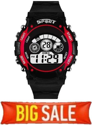 HF Haifun 7 LIGHT 3 COMBO WATCH BLACK AND SKY BLUE &RED WATCH 7LIGH T 3 WATCH BLACK AND SKY BLUE &RED WATCH Digital Watch  - For Boys & Girls