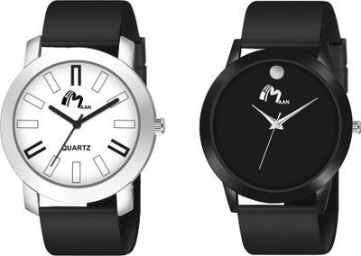 MAAN INTERNATIONAL Fastrack-Mavado BlackCraft Edition Black Dial Watch Combo Silicon Strap Analog Watch  - For Men