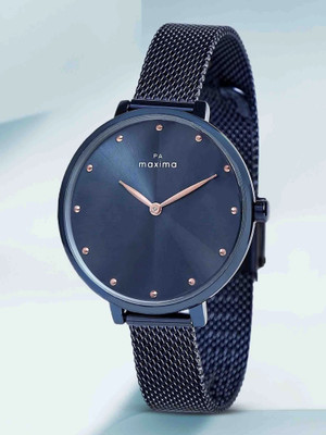 MAXIMA Attivo Blue Collection Attivo Blue Dial Two Hands Fashion Timepiece Elegant Design Analog Watch  - For Women