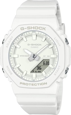 CASIO GMA-P2100-7ADR G-SHOCK Women White Dial White Bio-Based Resin Band Analog-Digital Watch  - For Women