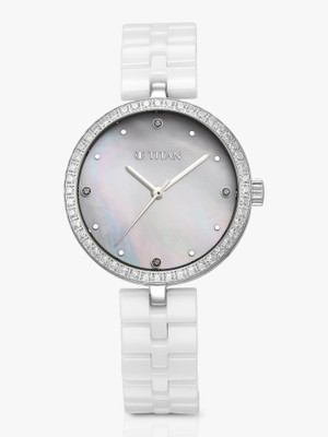 Titan Purple Ceramic Analog Watch  - For Women