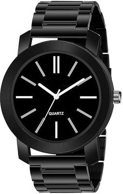 just like Pendo -Chian New Designers All Black Plating Stainless Steel Analog Wrist Watches For Men Analog Watch  - For Boys