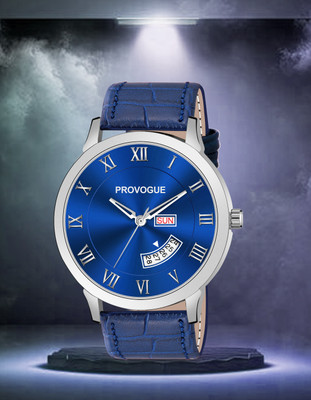 PROVOGUE PRV-117-BLUE Day and Date Analog Watch  - For Men