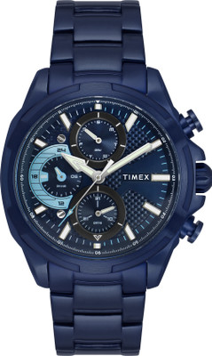 TIMEX TWEG25003 Blue Round Dial Quartz Analog Watch  - For Men