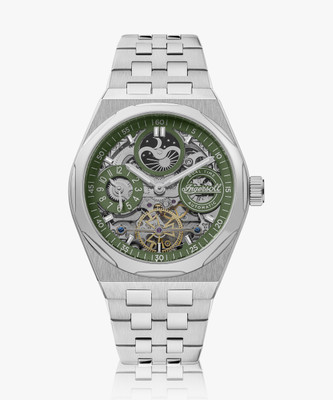 Ingersoll I12905 Automatic Green Skeleton Dial With Lifetime Warranty Analog Watch  - For Men