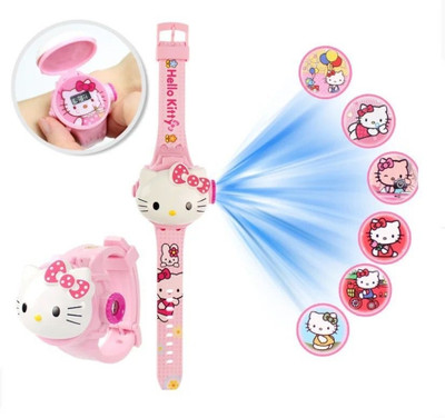 GLENVIT-X K P Kids Edition 3D Digital Watch With 6 images Projector watch For Kids Digital Watch  - For Girls