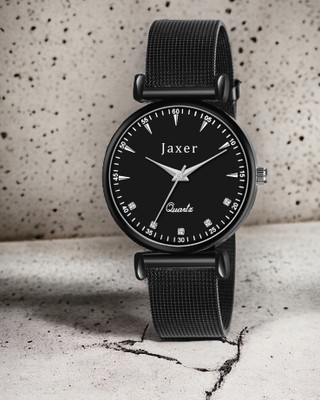 Jaxer JXRW2579 Black Mesh Chain Analog Watch  - For Women