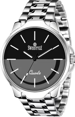 Swisstyle Classic Blue Dial Stainless Steel Fashion Analog Watch  - For Men