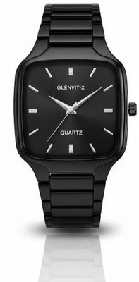 GLENVIT-X M-1 Glenvit-X Black Square Dial Quartz Analog Watch for Men| Casual & Formal Wear Analog Watch  - For Men