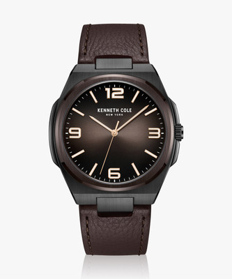 Kenneth Cole KC SS 24 Modern Classic Black Dial and Brown leather Strap Analog Watch  - For Men