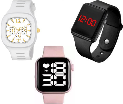 SSA Combo of 3 Analog-Digital Watch  - For Boys & Girls