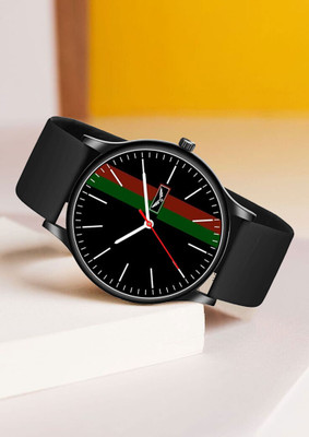 Alexei Silicone Starps Watches PEBK95 Premium Black Softest Silicon Strap Analog Watch  - For Men