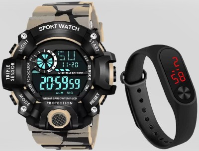 hala VKRDG810 Multi-Function Stylish Sports PU Strap Amazing Look Cool Style Digital Watch Digital Watch  - For Boys & Girls