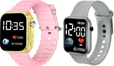 Fash Digital Waterproof LED Display Kids Watch for Boys & Girls Unisex Sport Digital Watch For Men - Women & Children Digital Watch  - For Boys & Girls