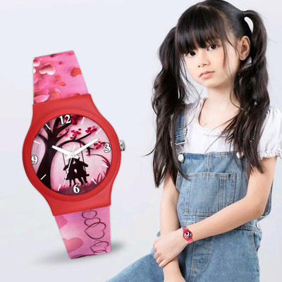 Loretta Waterproof Pink Heart Analog Watch  - For Girls